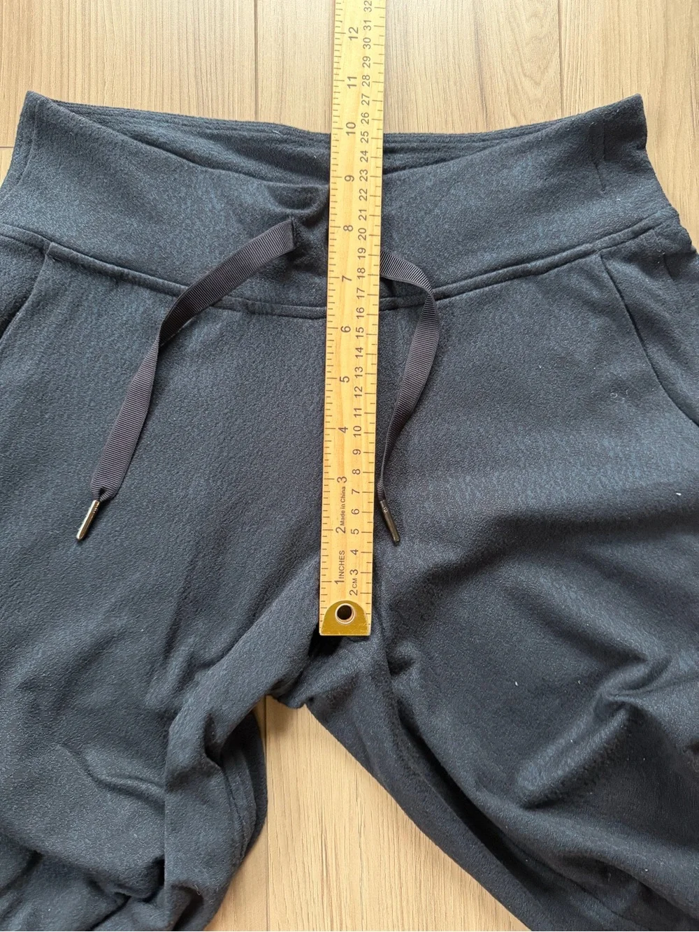 Lululemon Pant Womens 4 Blue/Black Heathered Jogger Elastic Waist Pockets